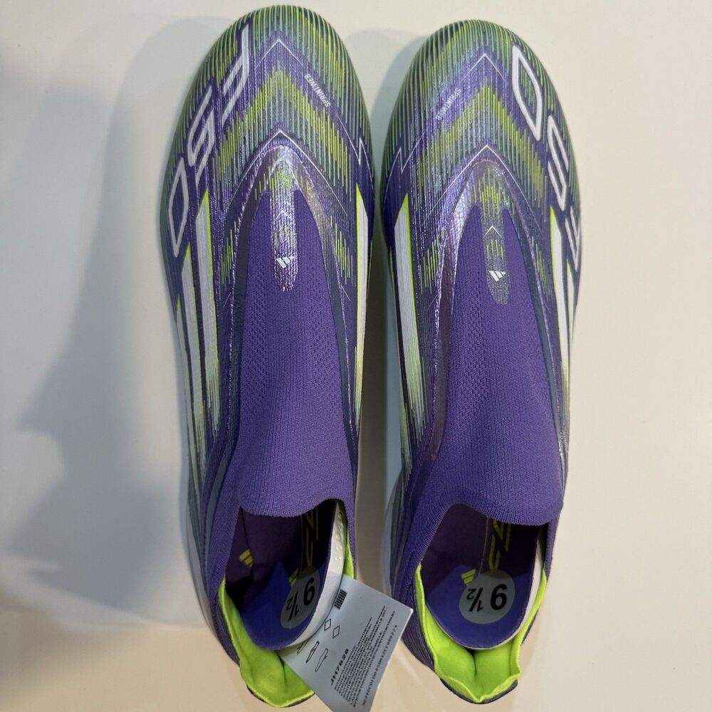 Adidas F50 Elite Laceless FG Soccer Cleats Purple Mens Size 9.5 JH7628 - Picture 4 of 11